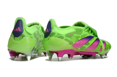 Adidas Predator Elite Foldover Tongue SG Low-Tops Football Boots - Yellow/Purple/Pink