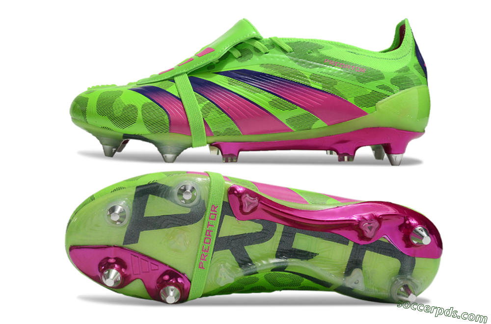 Adidas Predator Elite Foldover Tongue SG Low-Tops Football Boots - Yellow/Purple/Pink 0