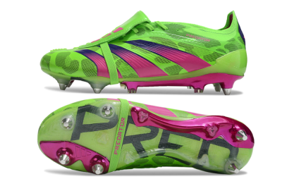 Adidas Predator Elite Foldover Tongue SG Low-Tops Football Boots - Yellow/Purple/Pink