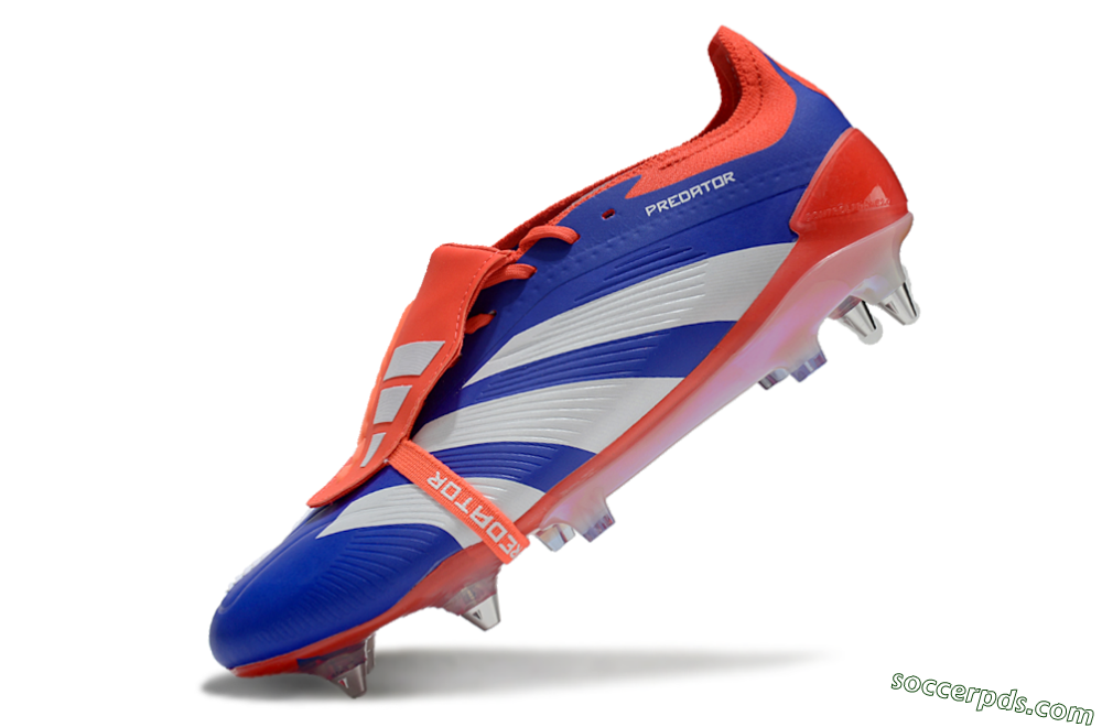 Adidas Predator Elite Foldover Tongue SG Low-Tops Football Boots - Blue/White/Red 5