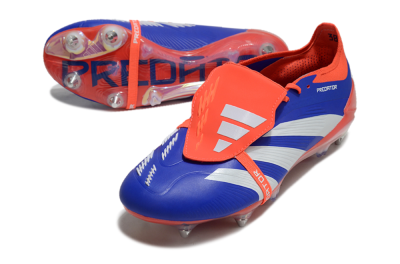 Adidas Predator Elite Foldover Tongue SG Low-Tops Football Boots - Blue/White/Red