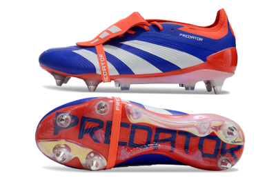 Adidas Predator Elite Foldover Tongue SG Low-Tops Football Boots - Blue/White/Red