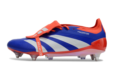 Adidas Predator Elite Foldover Tongue SG Low-Tops Football Boots - Blue/White/Red