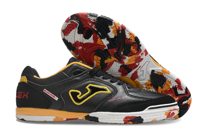 Joma Top Flex IC Low-Tops Football Shoes - Black/Yellow/Red