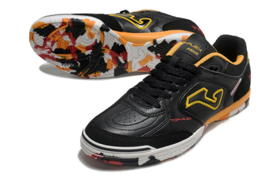Joma Top Flex IC Low-Tops Football Shoes - Black/Yellow/Red