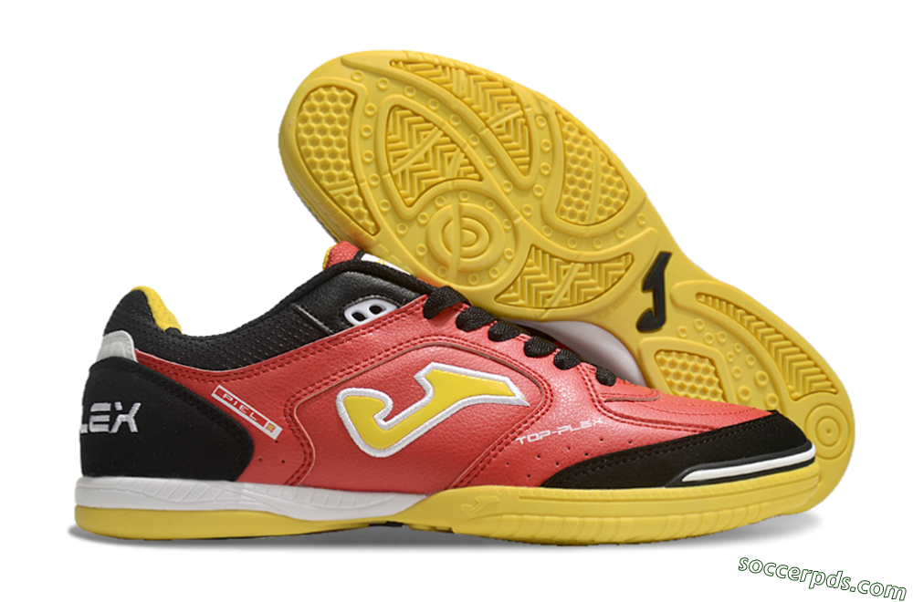 Joma Top Flex IC Low-Tops Football Shoes - Red/Yellow/Black 1
