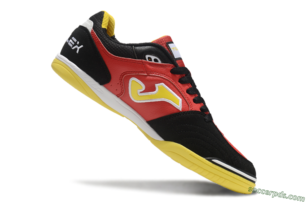 Joma Top Flex IC Low-Tops Football Shoes - Red/Yellow/Black 4