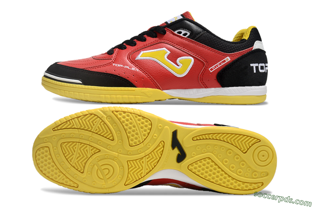 Joma Top Flex IC Low-Tops Football Shoes - Red/Yellow/Black 0