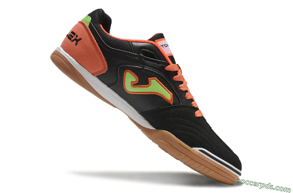 Joma Top Flex IC Low-Tops Football Shoes - Black/Yellow/Red 4