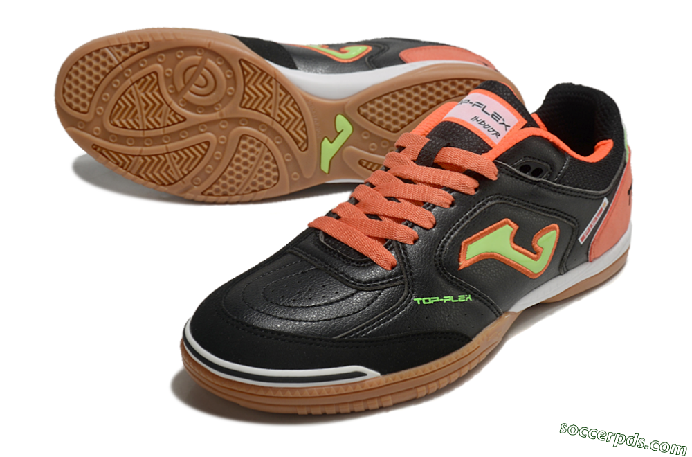 Joma Top Flex IC Low-Tops Football Shoes - Black/Yellow/Red 3