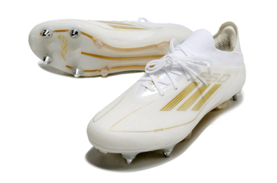 Adidas F50 Elite SG Low-Tops Football Boots - White/Gold