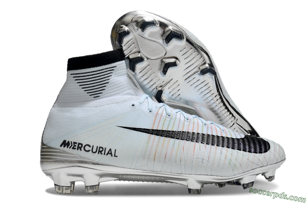 Nike Zoom Superfly 5 Elite FG High-Tops Football Boots - Blue/Black/Rainbow 1