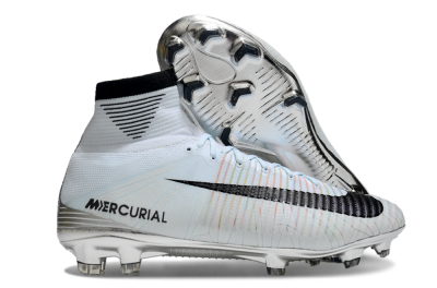 Nike Zoom Superfly 5 Elite FG High-Tops Football Boots - Blue/Black/Rainbow