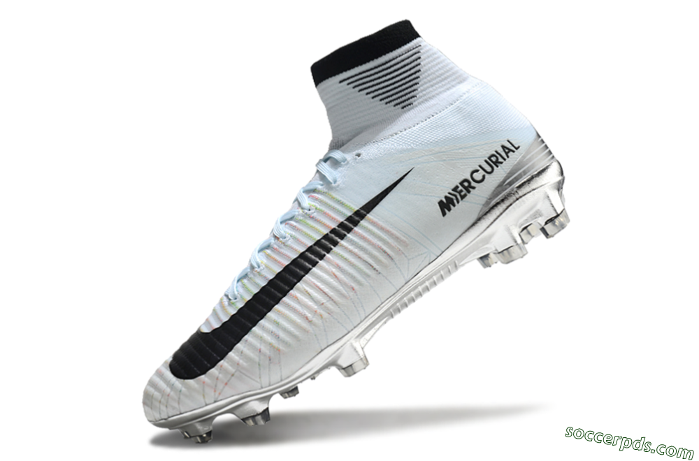 Nike Zoom Superfly 5 Elite FG High-Tops Football Boots - Blue/Black/Rainbow 5