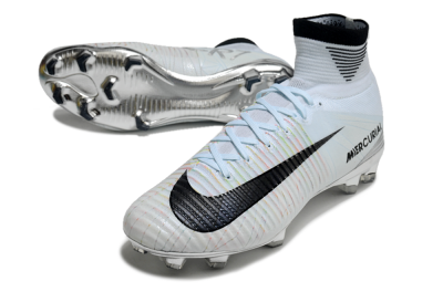 Nike Zoom Superfly 5 Elite FG High-Tops Football Boots - Blue/Black/Rainbow