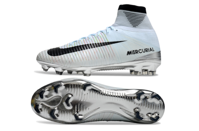 Nike Zoom Superfly 5 Elite FG High-Tops Football Boots - Blue/Black/Rainbow