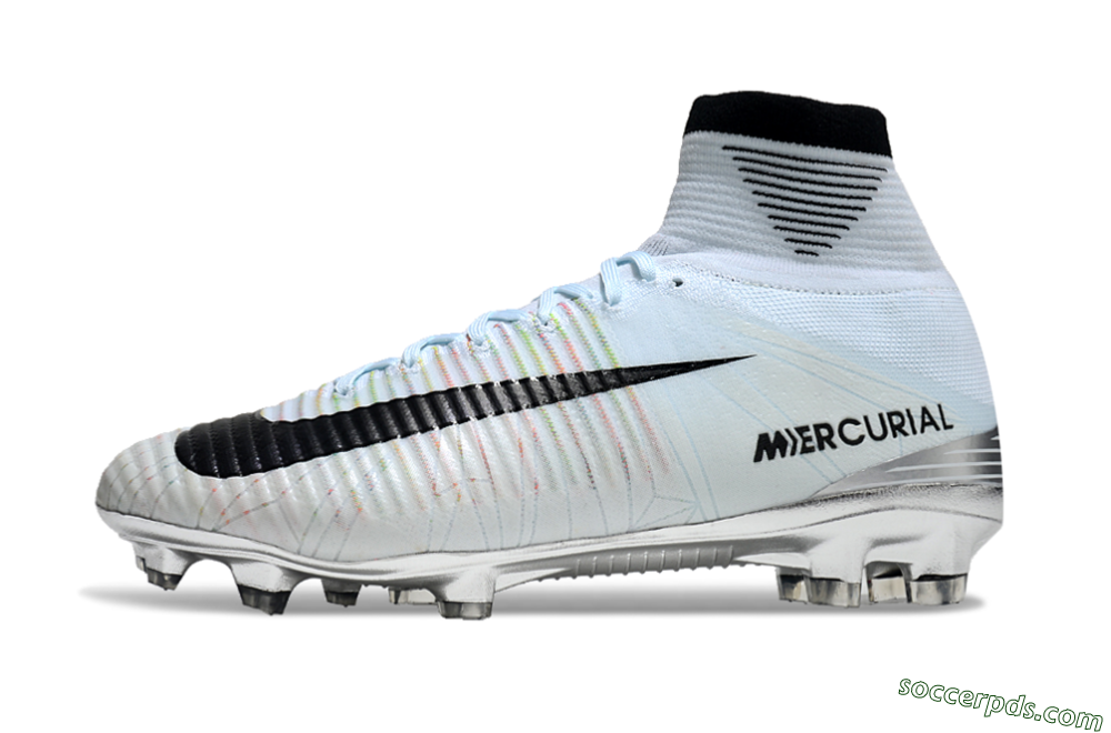 Nike Zoom Superfly 5 Elite FG High-Tops Football Boots - Blue/Black/Rainbow 2