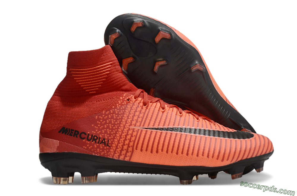 Nike Zoom Superfly 5 Elite FG High-Tops Football Boots - Red/Black 1