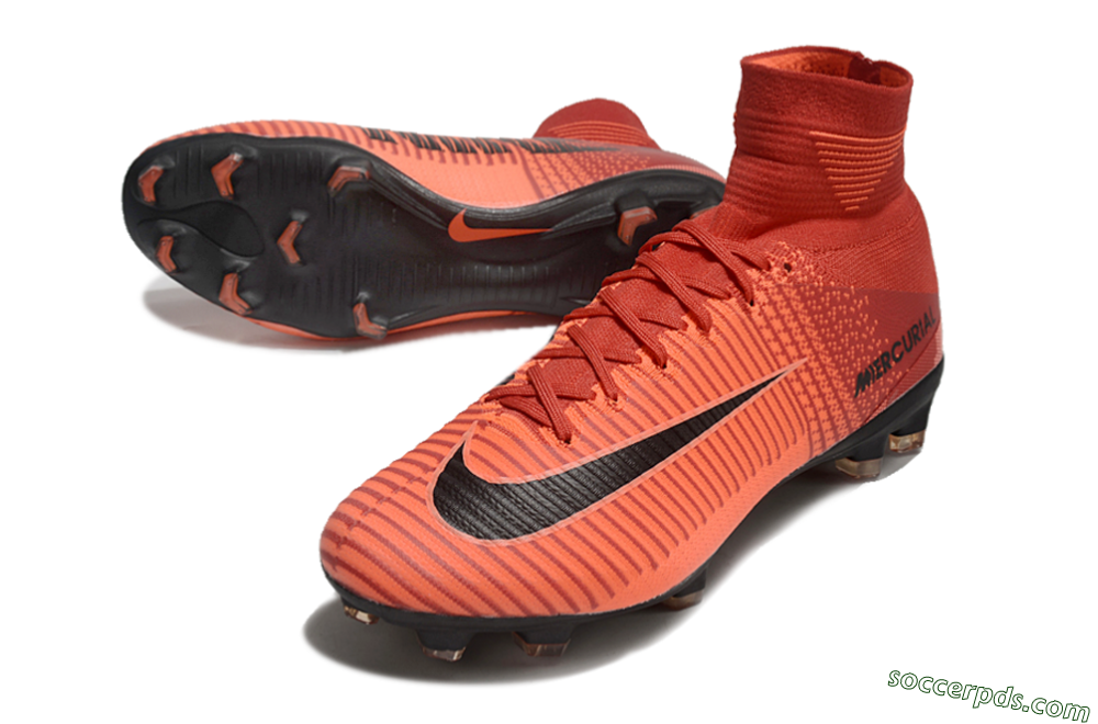 Nike Zoom Superfly 5 Elite FG High-Tops Football Boots - Red/Black 3