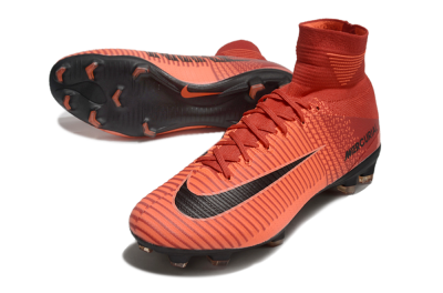 Nike Zoom Superfly 5 Elite FG High-Tops Football Boots - Red/Black