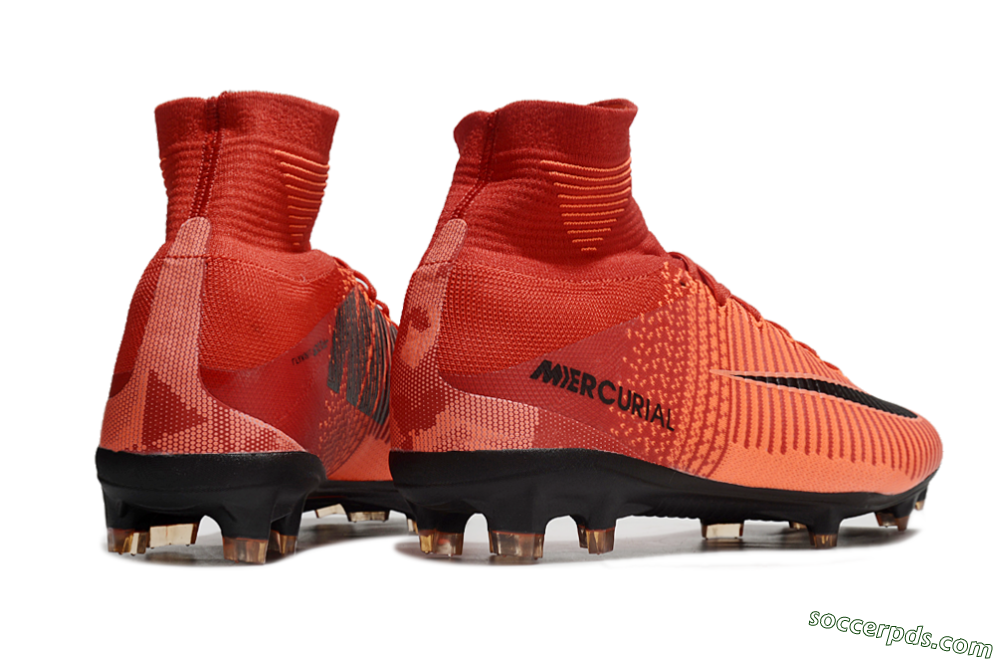 Nike Zoom Superfly 5 Elite FG High-Tops Football Boots - Red/Black 6