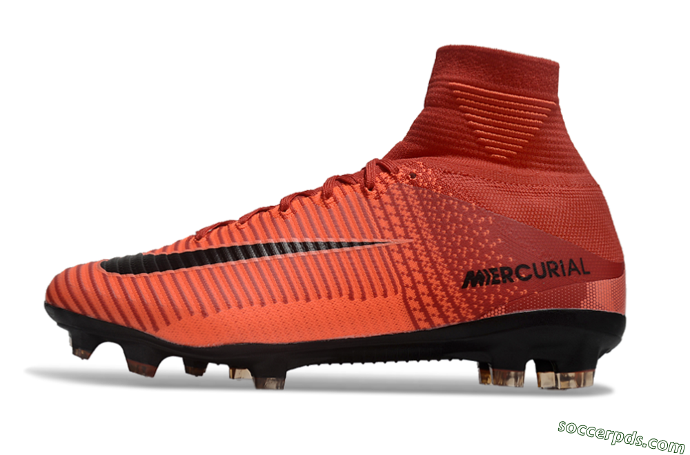 Nike Zoom Superfly 5 Elite FG High-Tops Football Boots - Red/Black 2