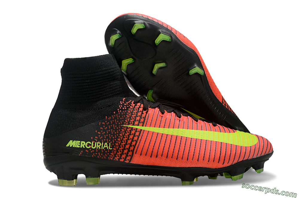 Nike Zoom Superfly 5 Elite FG High-Tops Football Boots - Red/Black/Yellow 1