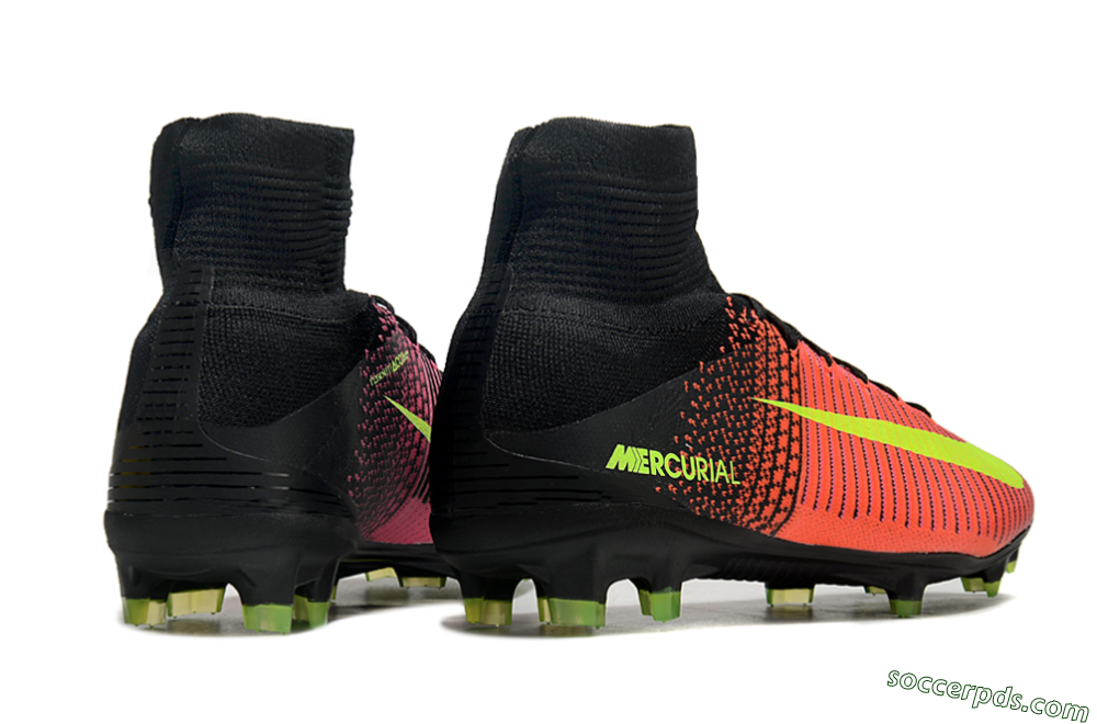 Nike Zoom Superfly 5 Elite FG High-Tops Football Boots - Red/Black/Yellow 6