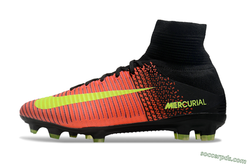 Nike Zoom Superfly 5 Elite FG High-Tops Football Boots - Red/Black/Yellow 2