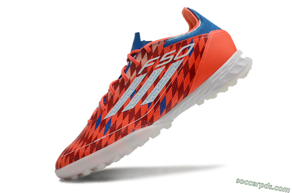 Adidas F50 Pro TF Low-Tops Football Shoes - Red/White/Blue 5