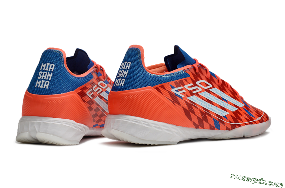 Adidas F50 Pro IC Low-Tops Football Shoes - Red/White/Blue 6