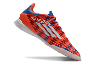 Adidas F50 Pro IC Low-Tops Football Shoes - Red/White/Blue