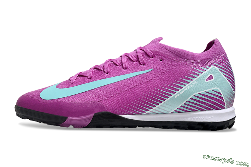 Nike Air Zoom Mercurial Vapor 16 Elite TF Low-Tops Football Shoes - Pink/Jade/White 2