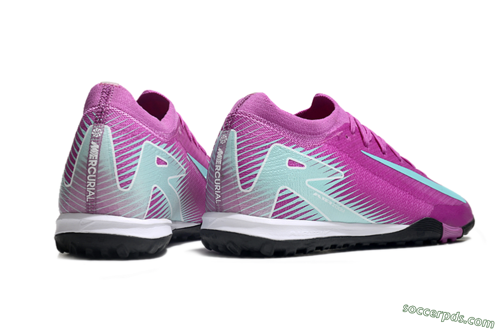 Nike Air Zoom Mercurial Vapor 16 Elite TF Low-Tops Football Shoes - Pink/Jade/White 6