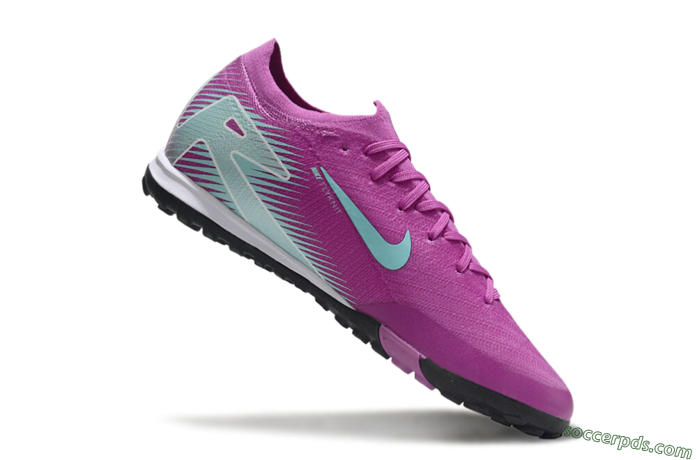 Nike Air Zoom Mercurial Vapor 16 Elite TF Low-Tops Football Shoes - Pink/Jade/White 4