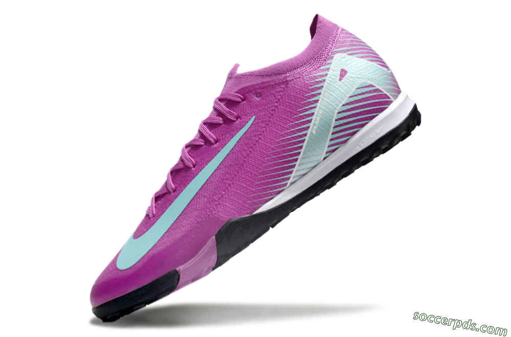 Nike Air Zoom Mercurial Vapor 16 Elite TF Low-Tops Football Shoes - Pink/Jade/White 5