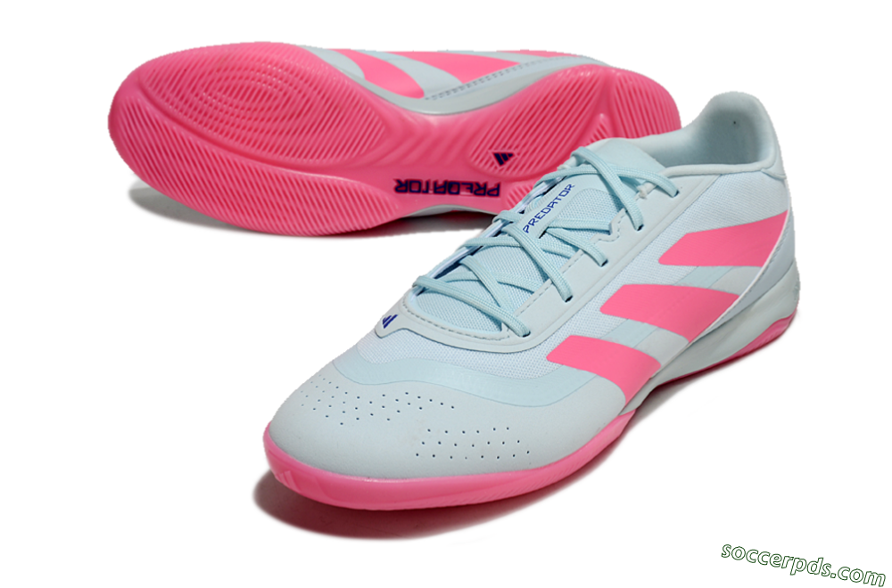 Adidas Predator 24 Elite IC Low-Tops Football Shoes - Jade/Pink/Black 3