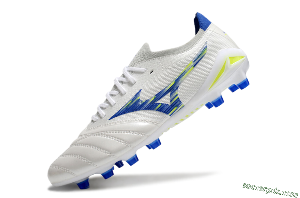 Mizuno Morelia Neo 4 FG Low-Tops Football Boots - White/Blue/Yellow 5
