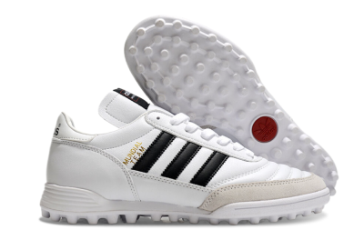 Adidas Mundial Team Astro TF Low-Tops Football Shoes - White/Black/Gold