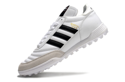 Adidas Mundial Team Astro TF Low-Tops Football Shoes - White/Black/Gold