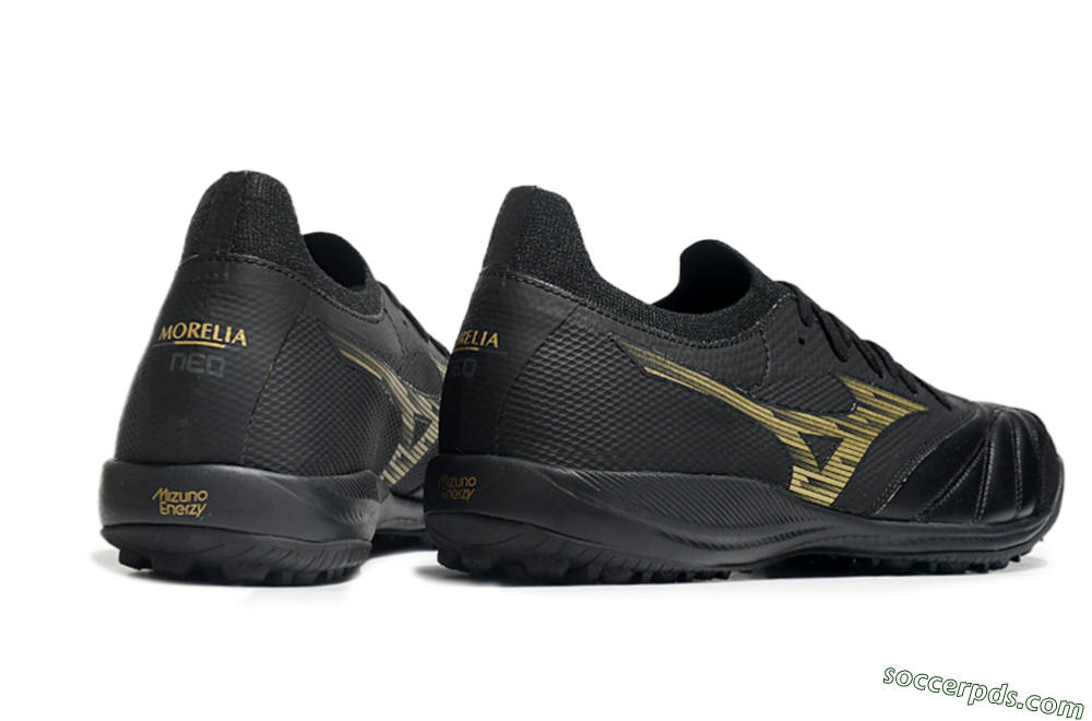 Mizuno Morelia Neo Sala M8 TF Low-Tops Football Shoes - Black/Gold 6