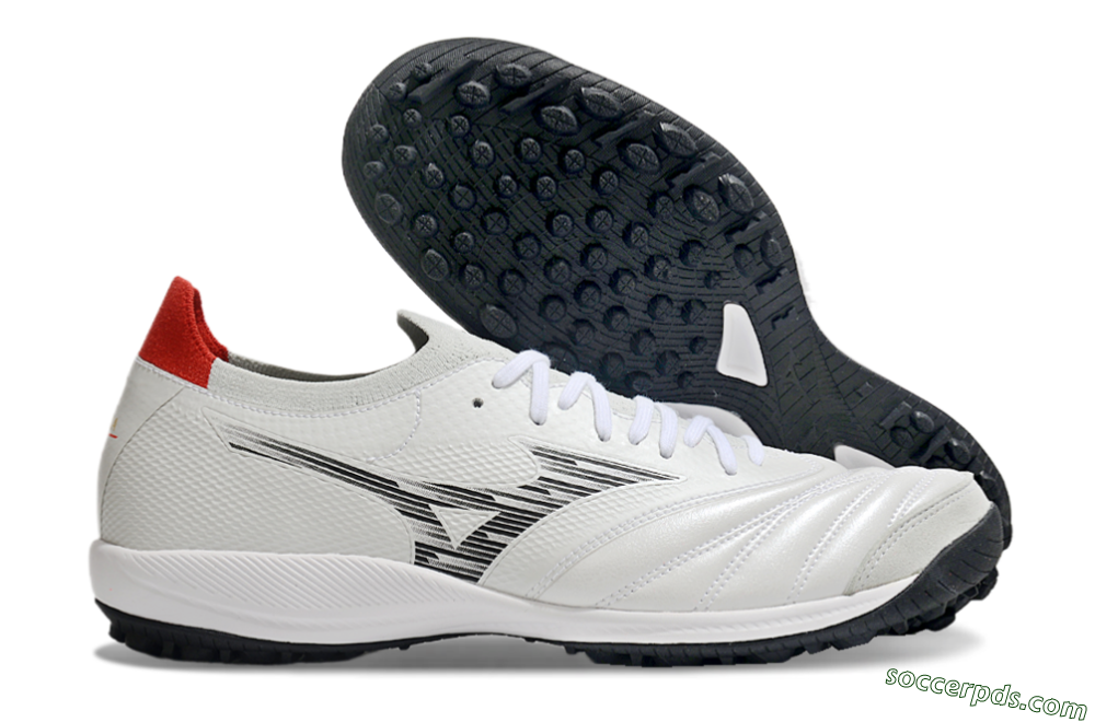 Mizuno Morelia Neo Sala M8 TF Low-Tops Football Shoes - Beige/Black/Red 1