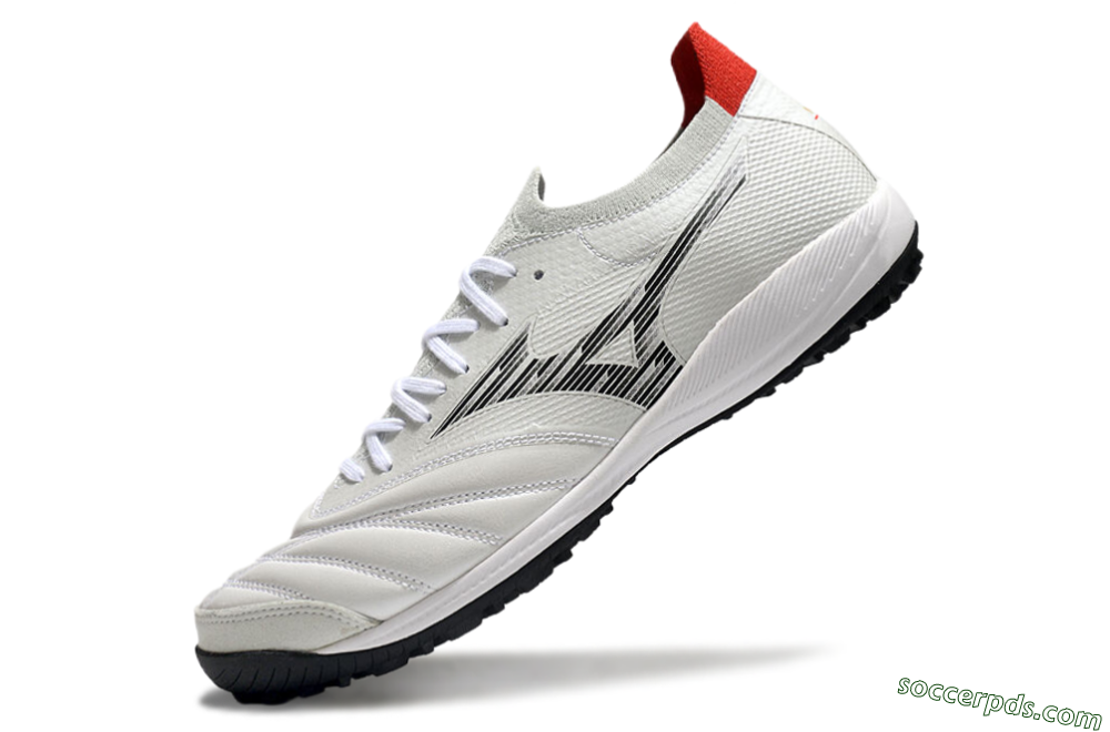 Mizuno Morelia Neo Sala M8 TF Low-Tops Football Shoes - Beige/Black/Red 5