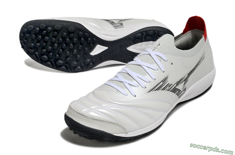 Mizuno Morelia Neo Sala M8 TF Low-Tops Football Shoes - Beige/Black/Red 3