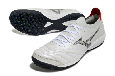 Mizuno Morelia Neo Sala M8 TF Low-Tops Football Shoes - Beige/Black/Red