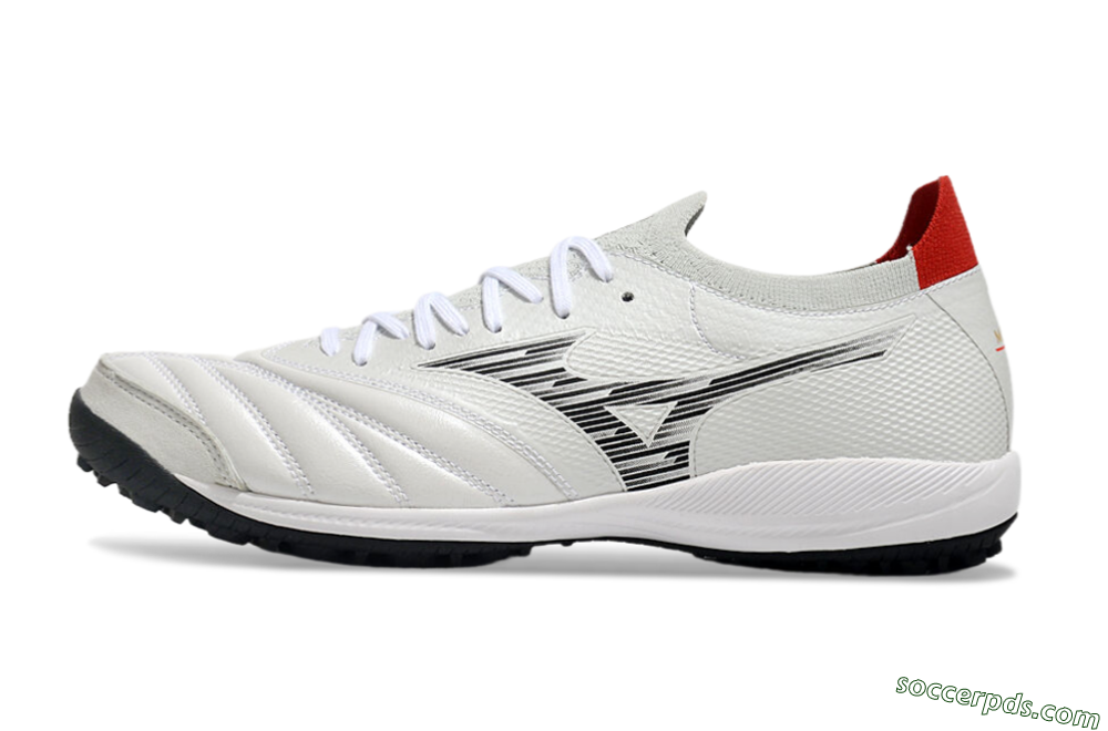 Mizuno Morelia Neo Sala M8 TF Low-Tops Football Shoes - Beige/Black/Red 2