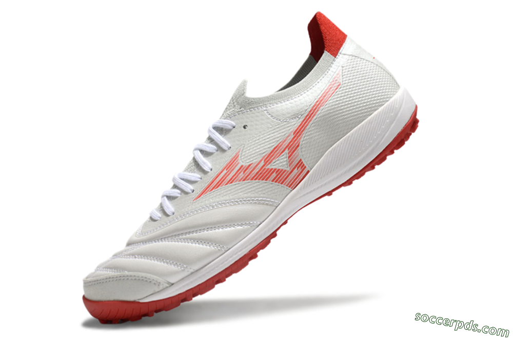 Mizuno Morelia Neo Sala M8 TF Low-Tops Football Shoes - Beige/Red/White 5