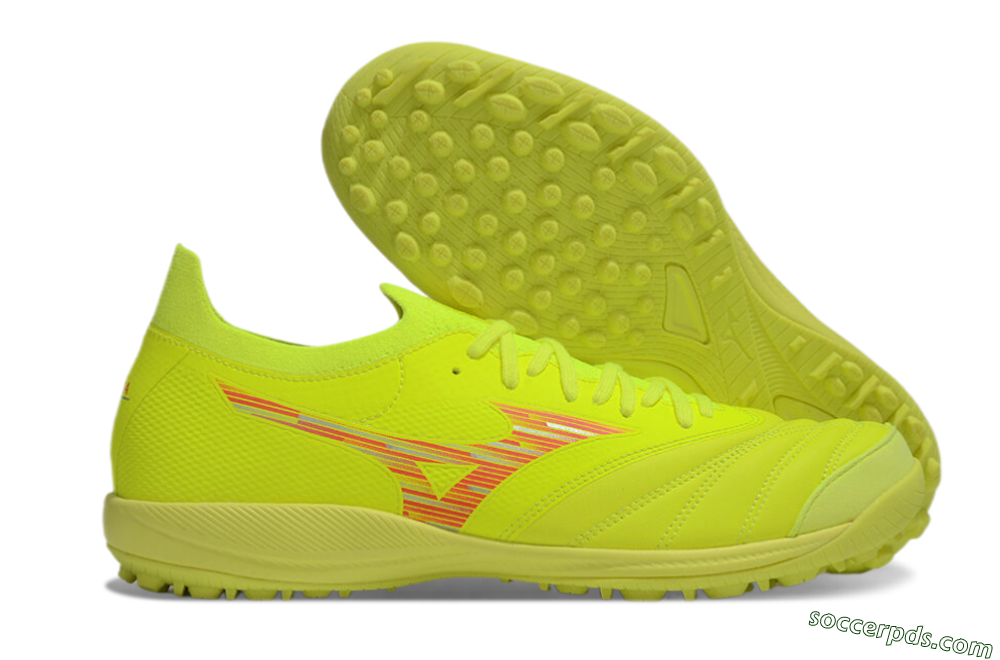 Mizuno Morelia Neo Sala M8 TF Low-Tops Football Shoes - Yellow/Red 1