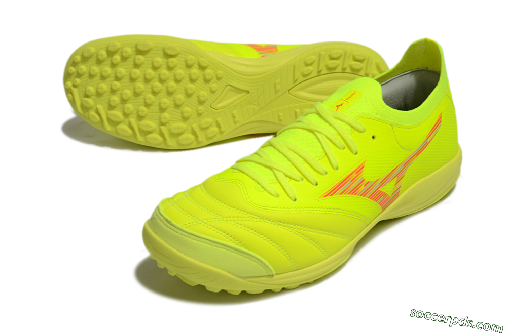 Mizuno Morelia Neo Sala M8 TF Low-Tops Football Shoes - Yellow/Red 3