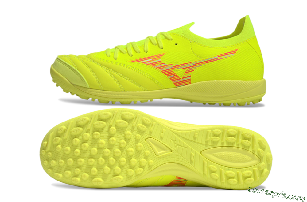 Mizuno Morelia Neo Sala M8 TF Low-Tops Football Shoes - Yellow/Red 0